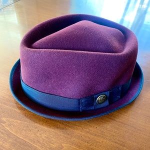 Burgundy Wool Men’s Fedora Goorin Bros